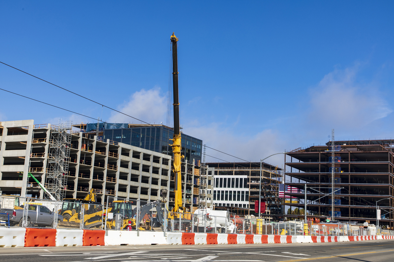 RoadSafe's water-filled barriers for vertical construction safety